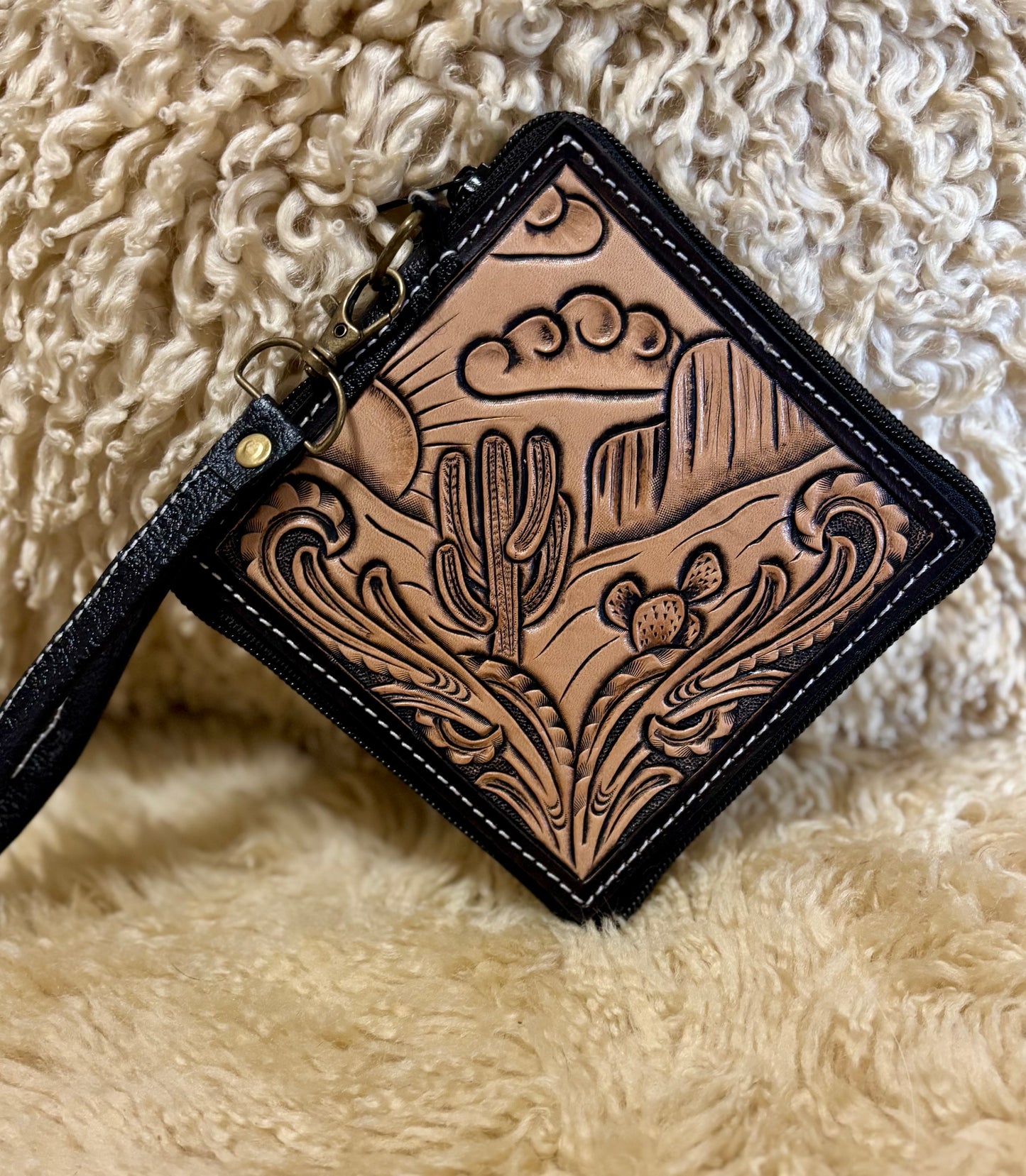 Natural Desert Zippered Wallet