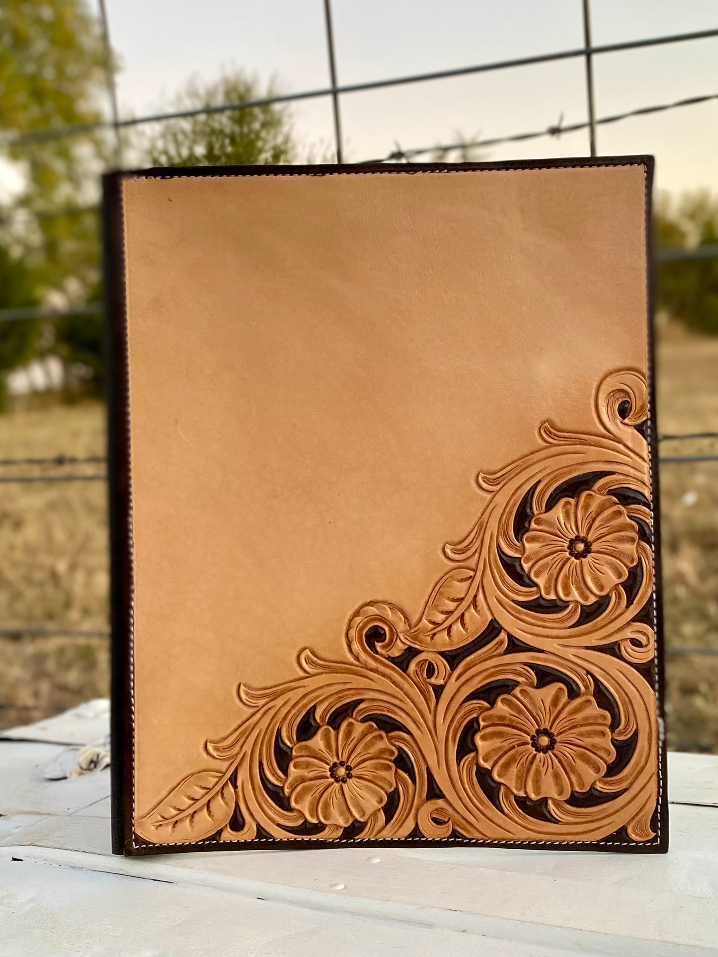 Floral Corner Legal Padfolio