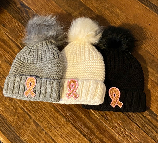 Pink Ribbon Hats